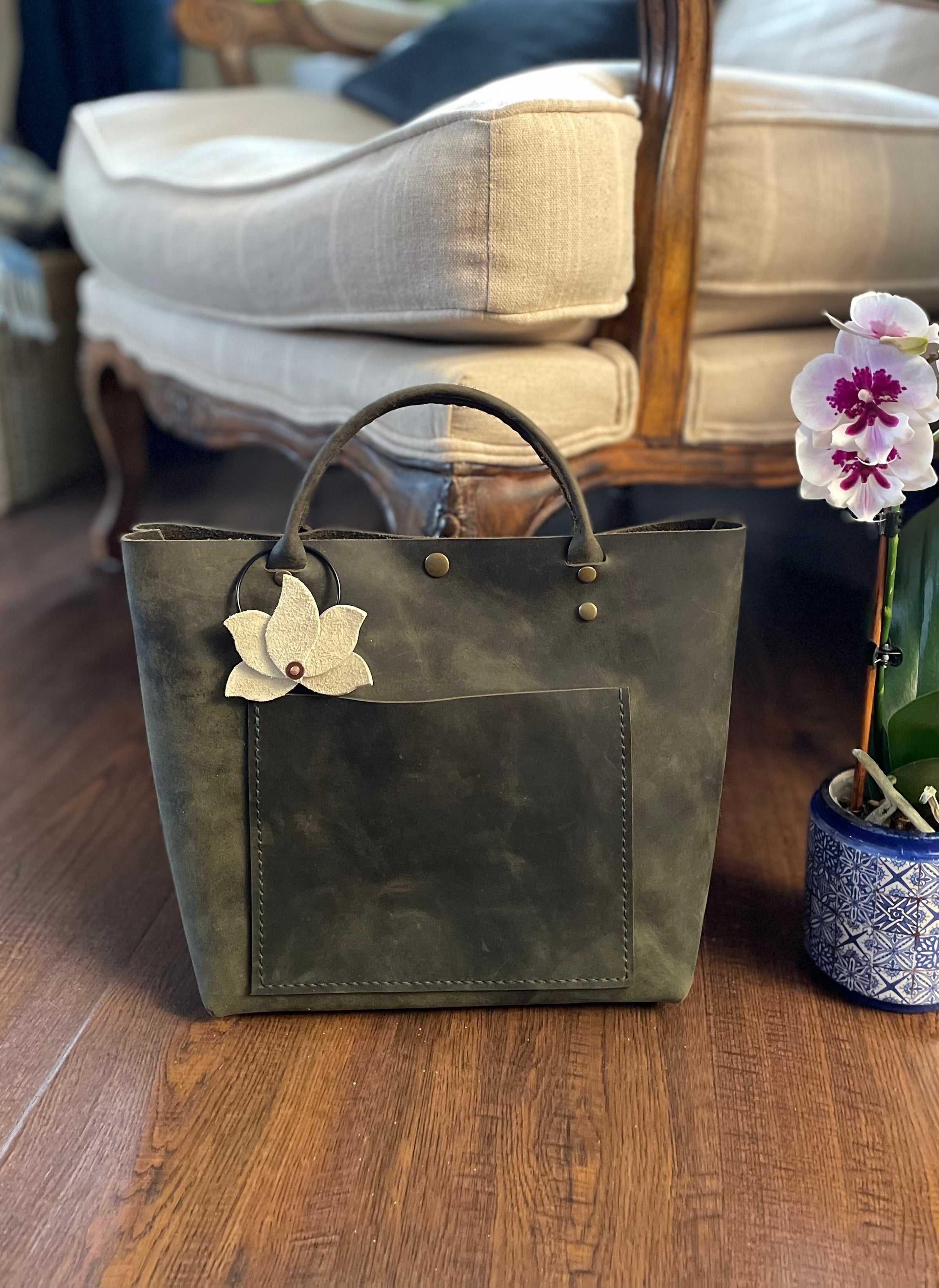 Custom Flower Bag Charms