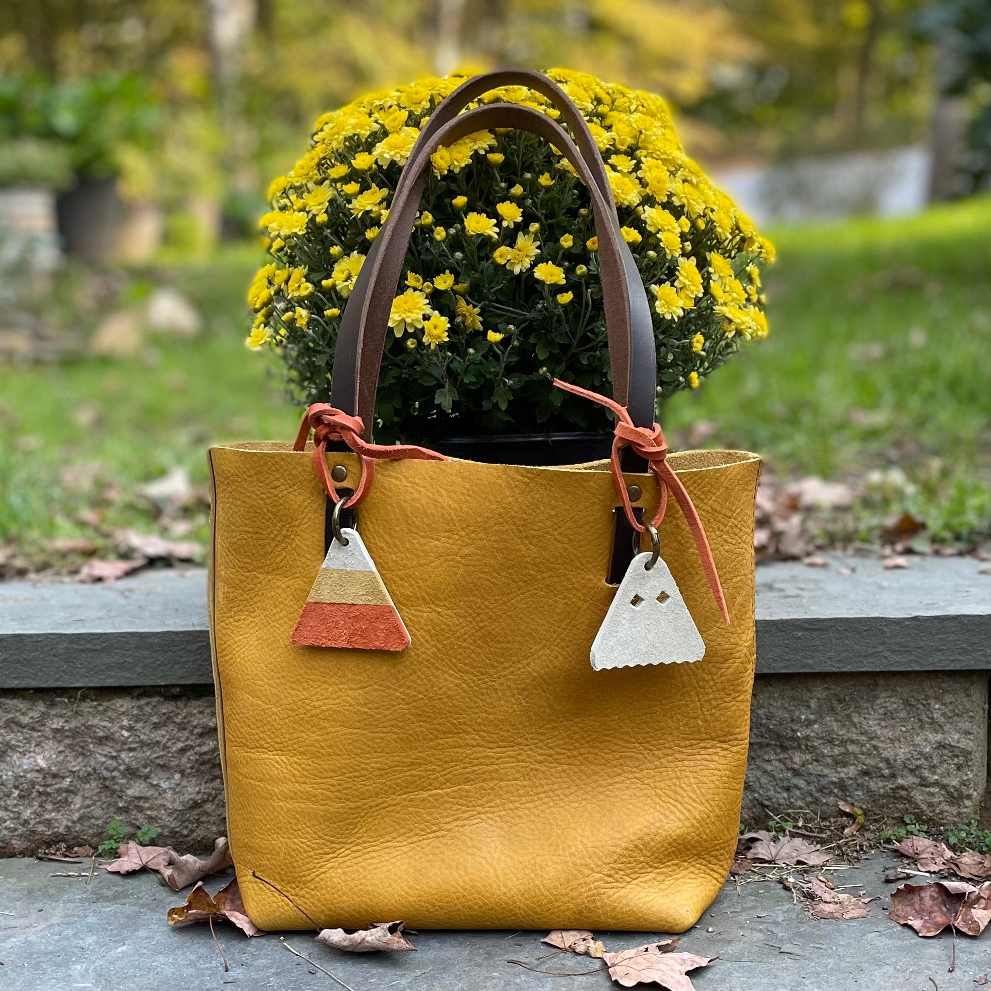 Custom Flower Bag Charms